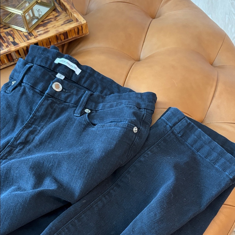 Good American Women's High-Rise Jeans Black Skinny